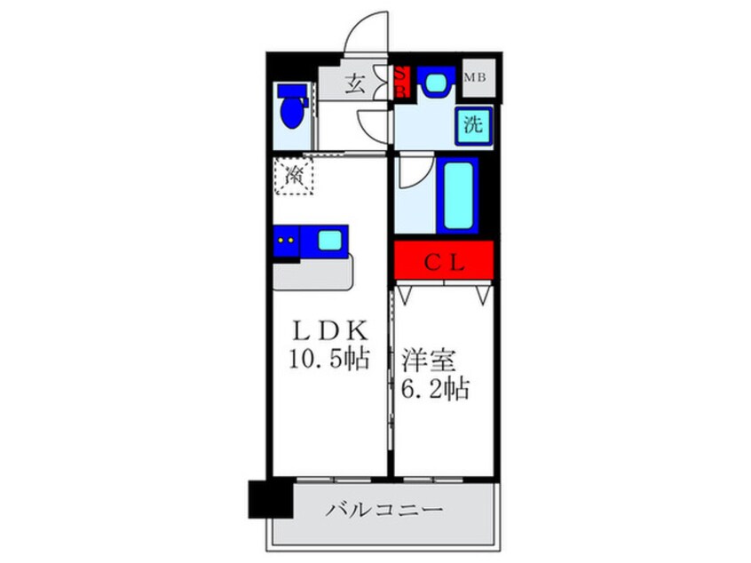 間取図 プレジオ豊中
