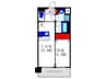 プレジオ豊中 1LDKの間取り