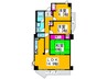 エステム堺・萩原天神(411) 3LDKの間取り