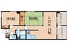 サングリエ間之町 2LDKの間取り