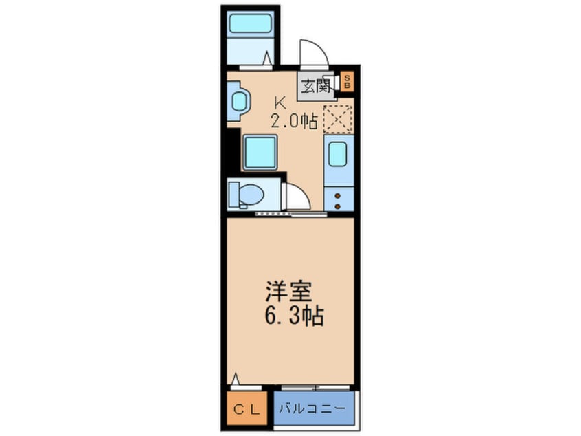 間取図 リバーサイド天満