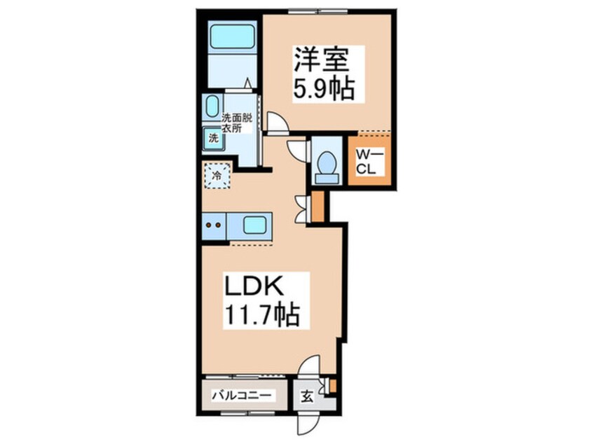 間取図 仮）泉佐野市下瓦屋新築アパート