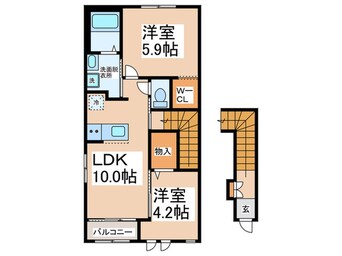 間取図 仮）泉佐野市下瓦屋新築アパート