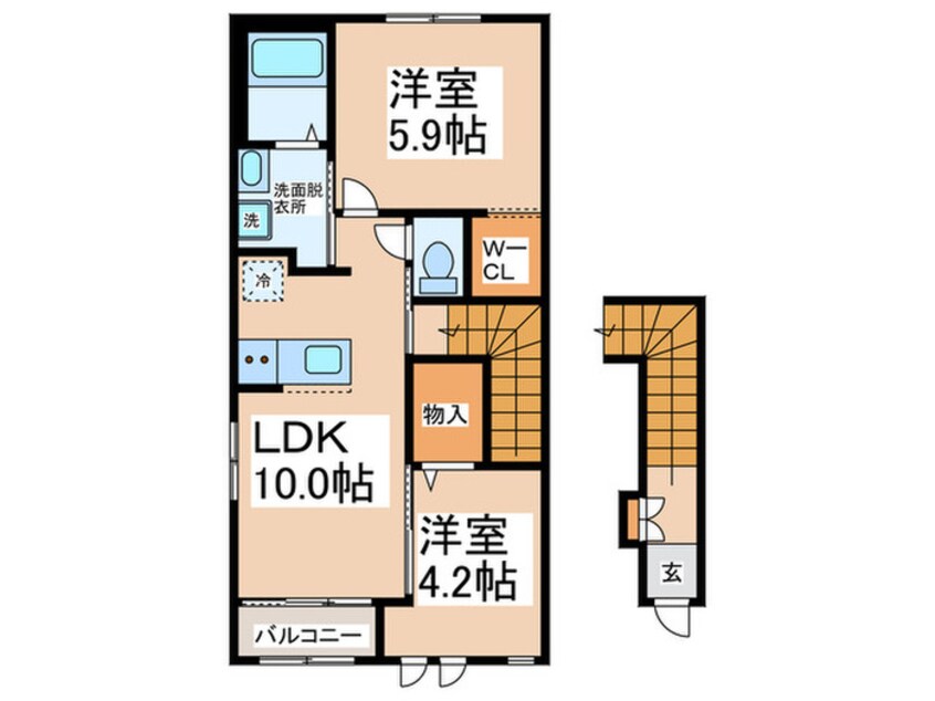 間取図 仮）泉佐野市下瓦屋新築アパート