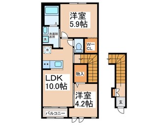 間取図 仮）泉佐野市下瓦屋新築アパート