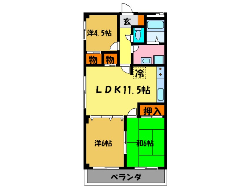 間取図 ＳＨＩＳＥＮ９２