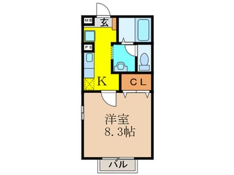 間取図 Ｈｅｉｍ　 Ｂｒｕｎｎｅｎ