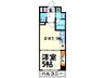 ＢＲＡＶＩ南堀江 1DKの間取り