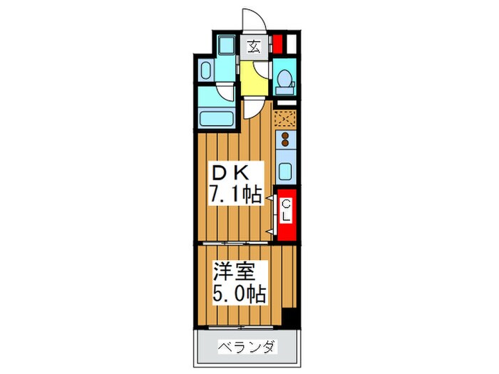 間取り図 ＢＲＡＶＩ南堀江