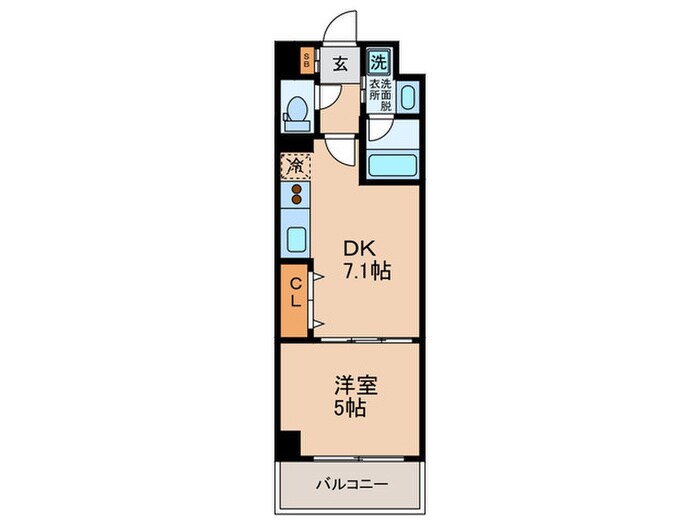 間取り図 ＢＲＡＶＩ南堀江