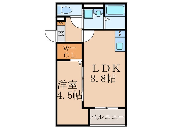 間取り図 ＳＯＬ猪名寺