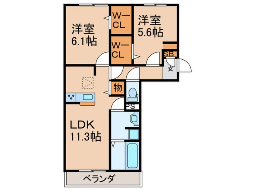 間取図 SinfariaYUZATO　A棟