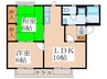 ディアスかわさきＢ棟 2LDKの間取り