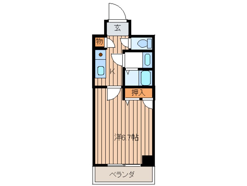 間取図 シヤルマン・フジ大阪城南