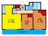 ザ・パークハウス梅田(404) 2LDKの間取り