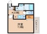 仮）AILE柴島 1Kの間取り