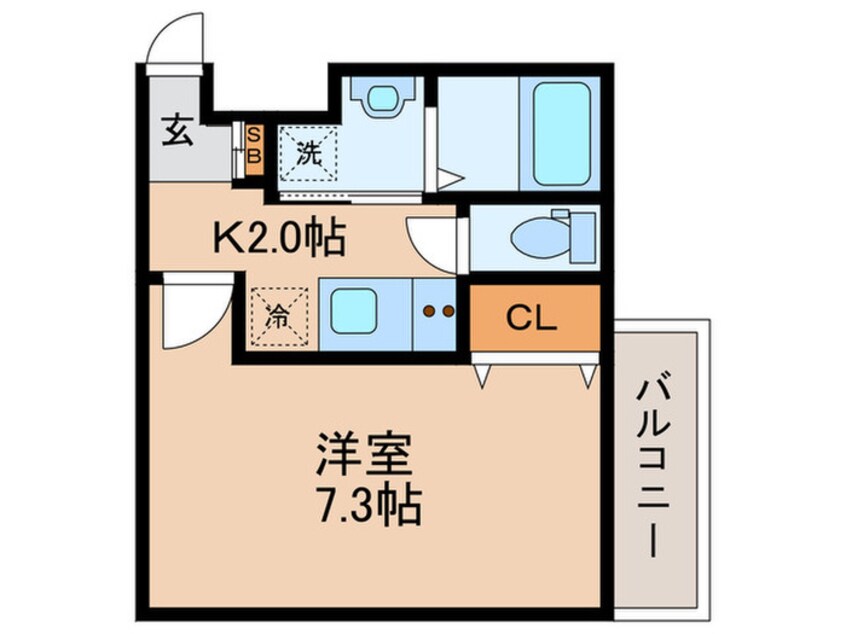 間取図 仮）AILE柴島
