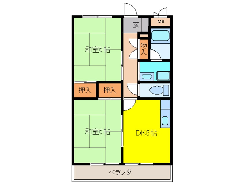 間取図 ジュネス春日