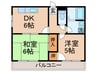 ＦＯＲＵＭ祇園 2DKの間取り