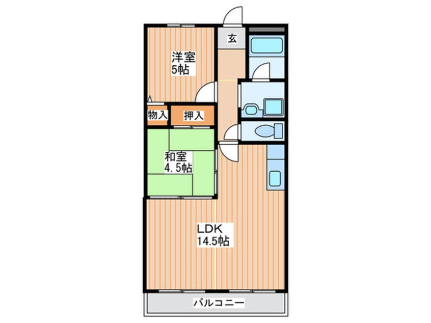 間取図 八坂一番館