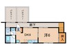 みきや 1DKの間取り