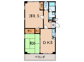 間取図 芦屋パティオ