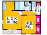 Norte Casa 1LDKの間取り