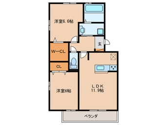 間取図 MODENA野洲　