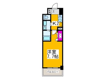 間取図 ｴｽﾌﾟﾚｲｽ神戸ｳｴｽﾄｹﾞｰﾄ（704）