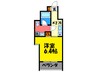 HF河原町二条レジデンス 1Kの間取り