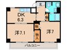 リアライズ昆陽 2DKの間取り