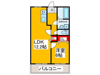 間取図 レジデンスサカタ