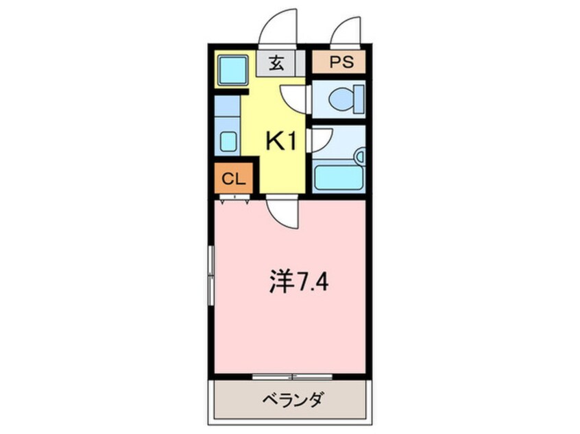 間取図 シティハウス仁川Ⅱ