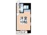 アビタシオン大阪港 1Rの間取り