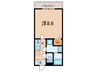 アマンダハウス２ 1Kの間取り