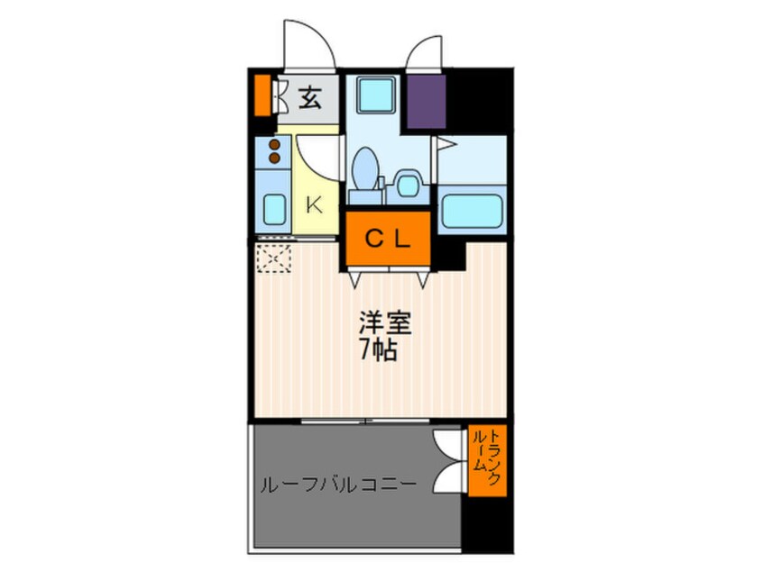 間取図 ベラジオ四条烏丸(904)