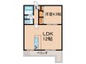 日和マンション 1LDKの間取り