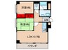 パラッツォ五反田 2LDKの間取り