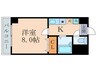 グッドライフ南草津Ⅰ 1Kの間取り