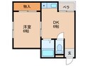 巣本ハイツの間取図