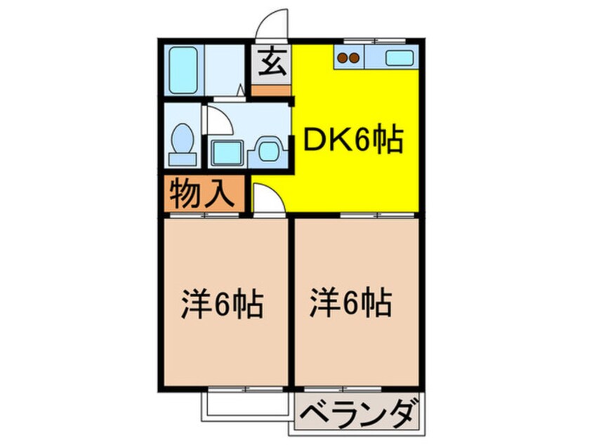 間取図 ビビエンダ甲東