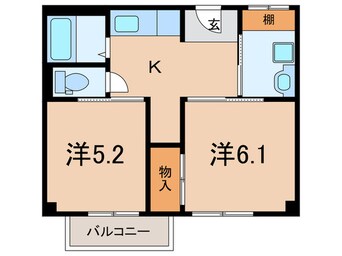 間取図 オレンジマンション