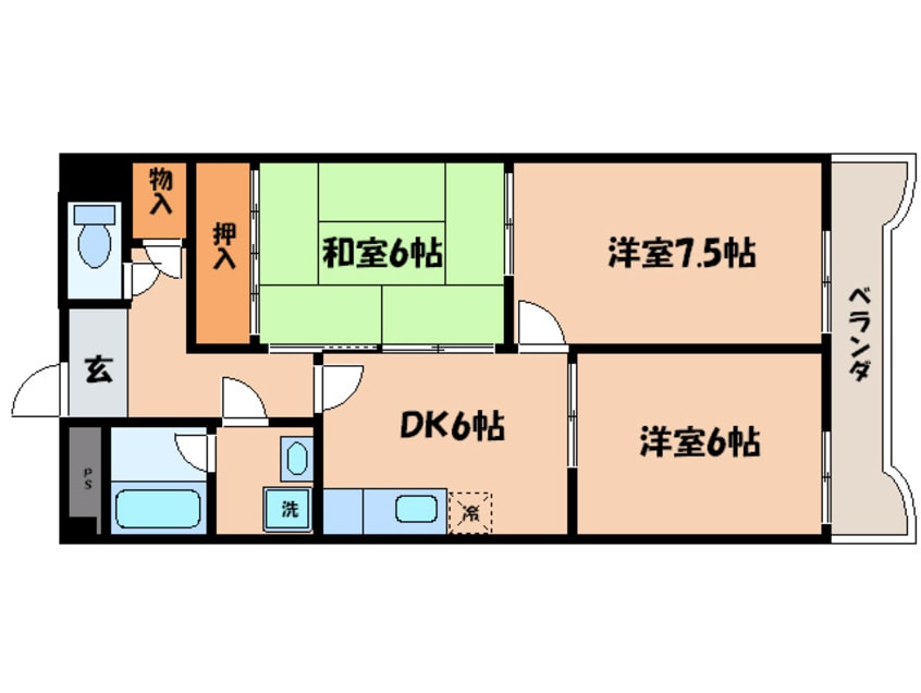 間取図 ヴィラ  ５１