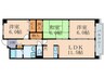 グランボナ－ル 3LDKの間取り