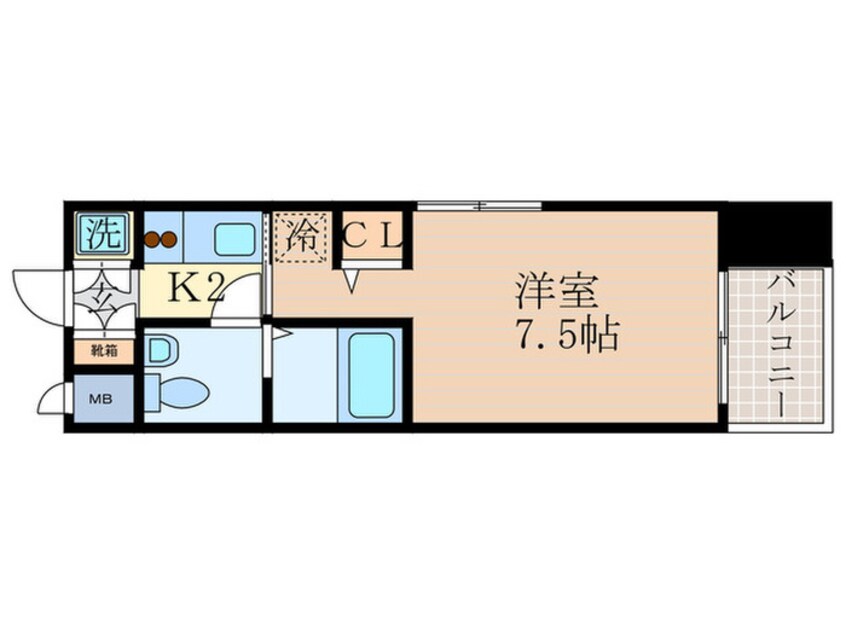 間取図 ベラジオ四条烏丸(1007)