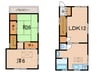 芦屋市竹園町戸建 2LDKの間取り