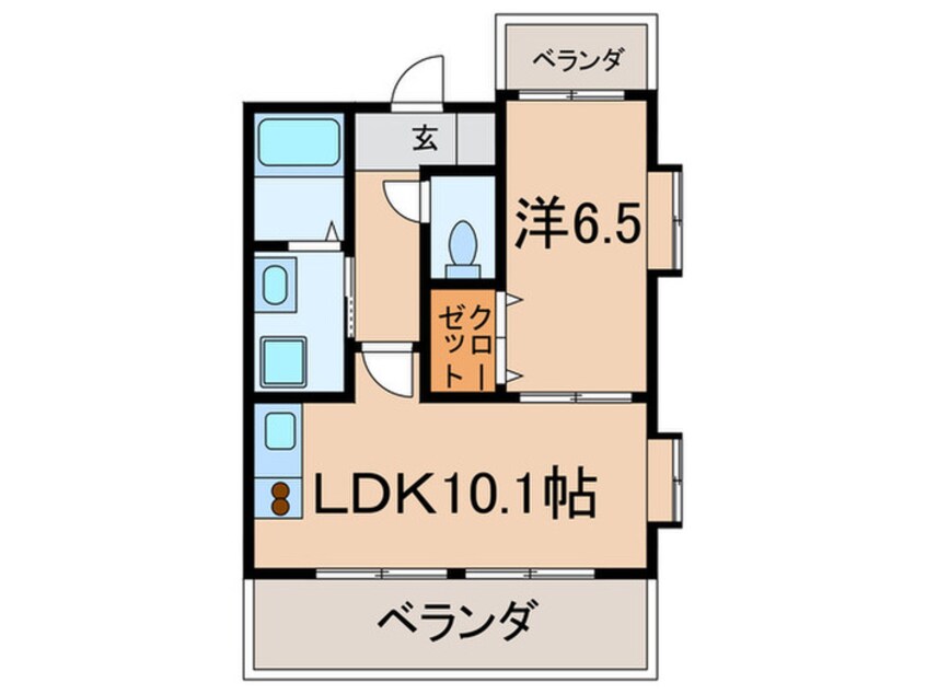間取図 ラディウス武庫之荘