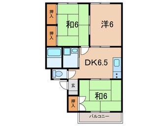 間取図 フローラルシティⅠD棟