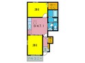 メゾン・ド・ミキＰａｒｔⅤの間取図