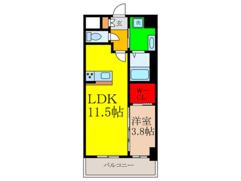 間取図 グランコート茨木永代町